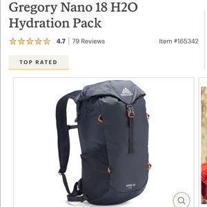 Gregory Nano 18 H2O Hydration Pack